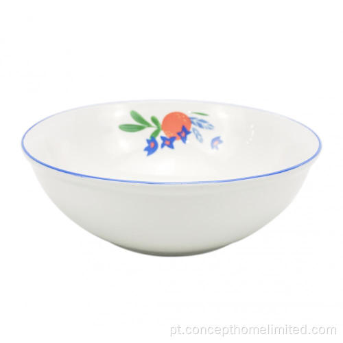 Jantar de porcelana com decalque